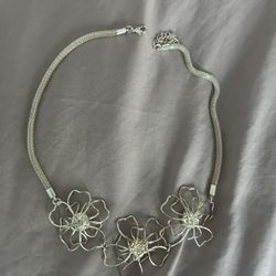Ladies  Silver Necklace 