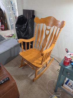 Wood rocking chair