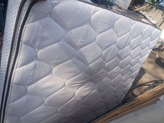 Queen size pillow top mattress and box spring
