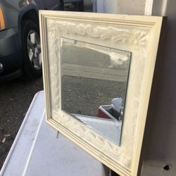 White / Beige Mirror