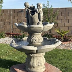New Water Fountain Made Out Of Cement Perfect Gift 