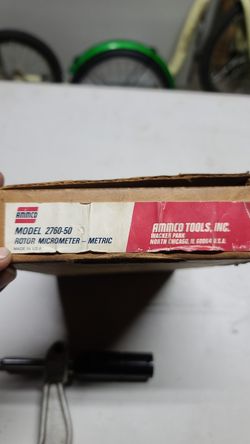 AMMCO rotor micrometer - metric & standard