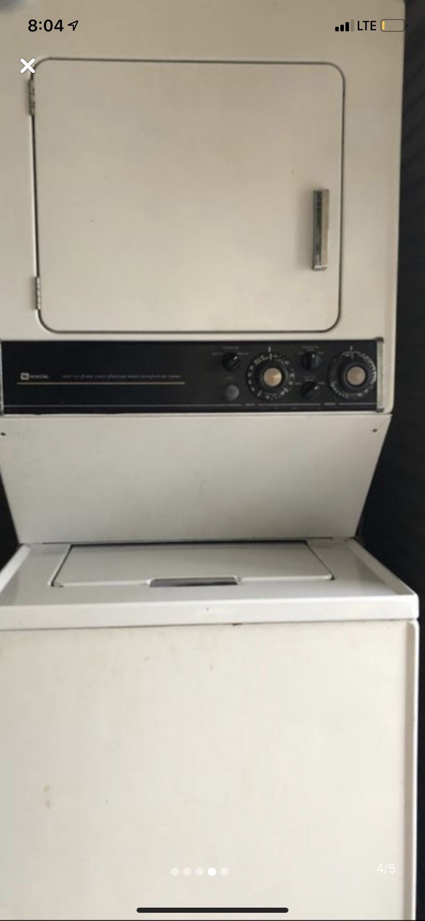 Maytag stackable washer and dryer