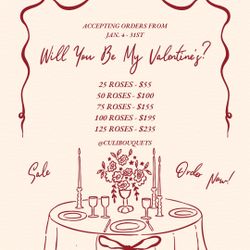 Will You Be My Valentines Ramo Bouquets Available