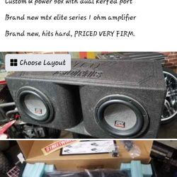 Brand New Subs, Custom Box And Brand New Amp
