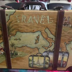 Vintage Decorative Travel Suitcase