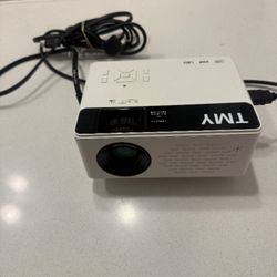 TMY 1080P Full HD Portable Mini Projector, Upgraded Bluetooth Movie Projector, Compatible with TV Stick Smartphone/HDMI/USB, Indoor & Outdoor Use