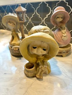 Set Of 3 Vintage UCTCI Poppet/Trixie/Bonnet 1970’s, Japan