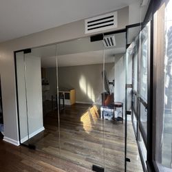 Glass Sliding Door Partition 