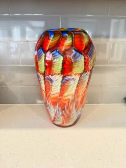 Dale Tiffany Adoro Hand Blown Art Glass Vase av20357
