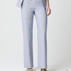 (NEW) J Crew Pinstripe Patch Pocket Pants (PETITE, Size 25)