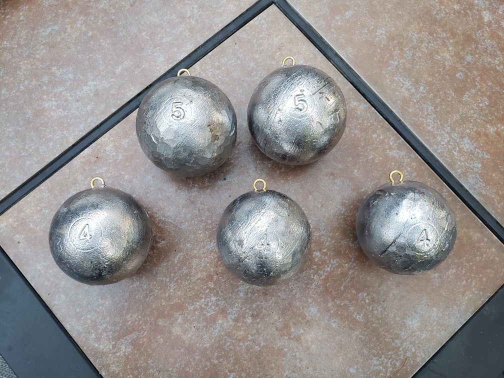 4 And 5 Lb Deep Water Fishing Weights For SALE
