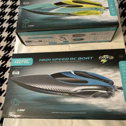 (2) NEW FAST RC RACING BOATS - 30 MPH 