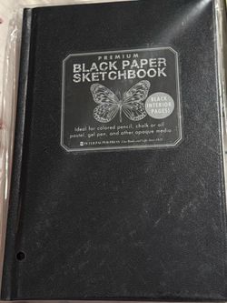 Premium Black Paper Sketchbook by Peter Pauper Press