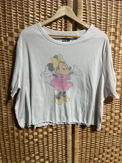 Disney Minnie Mouse Ribbed Crop Top