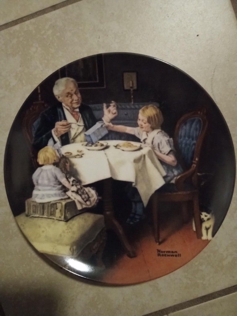 Knowles Plate Set Norman Rockwell