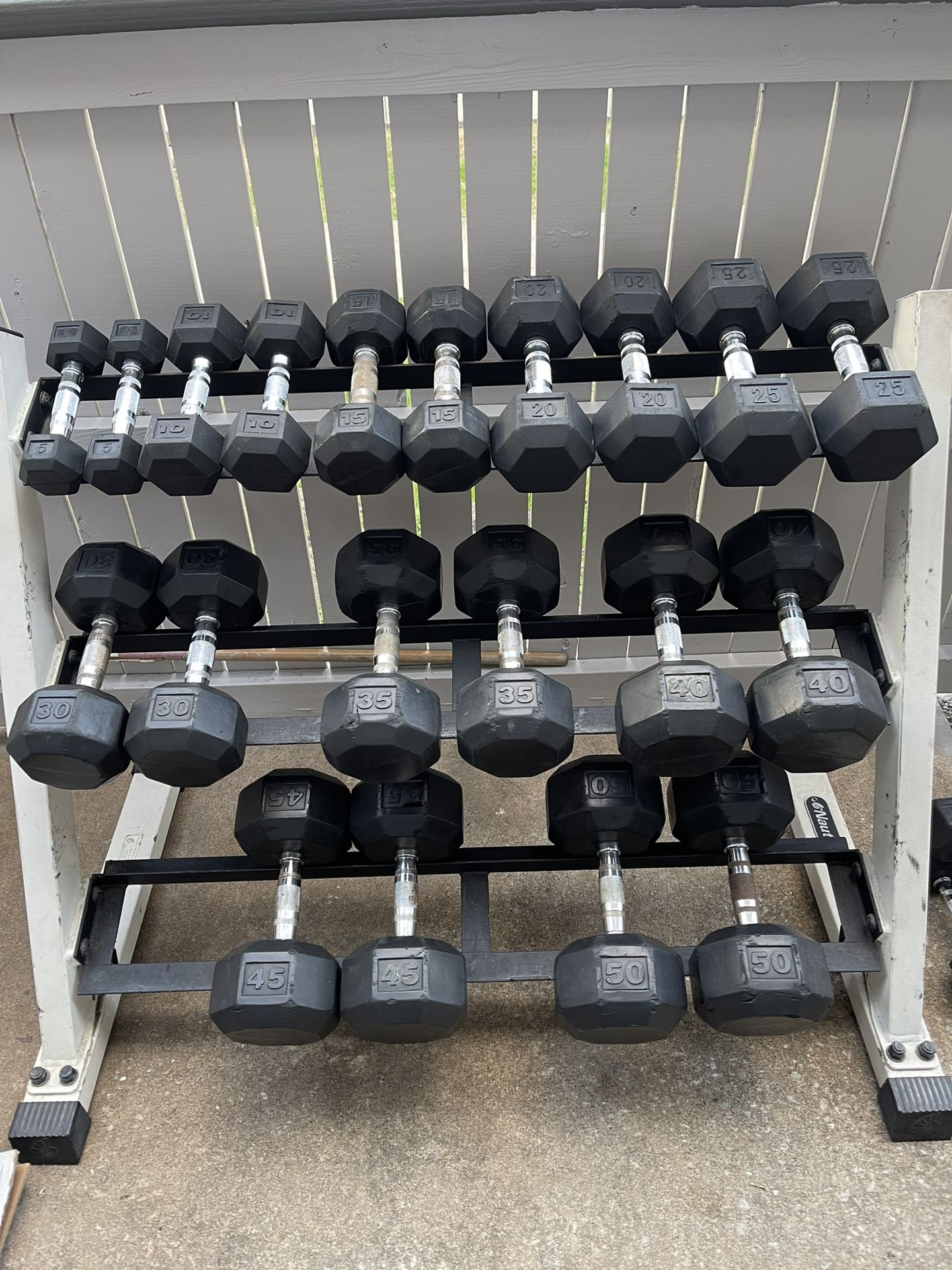 Dumbbell Set 5 To 50 With Rack