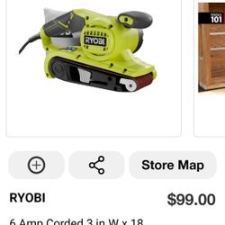 6 Amp Corded 3 in.W x 18
in.L Portable Belt Sander