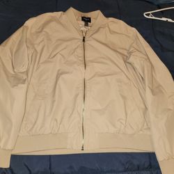 Forever 21 Khaki Bomber Large