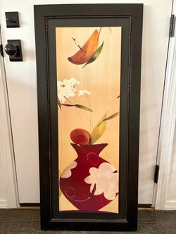 Vintage Framed Floral Artwork