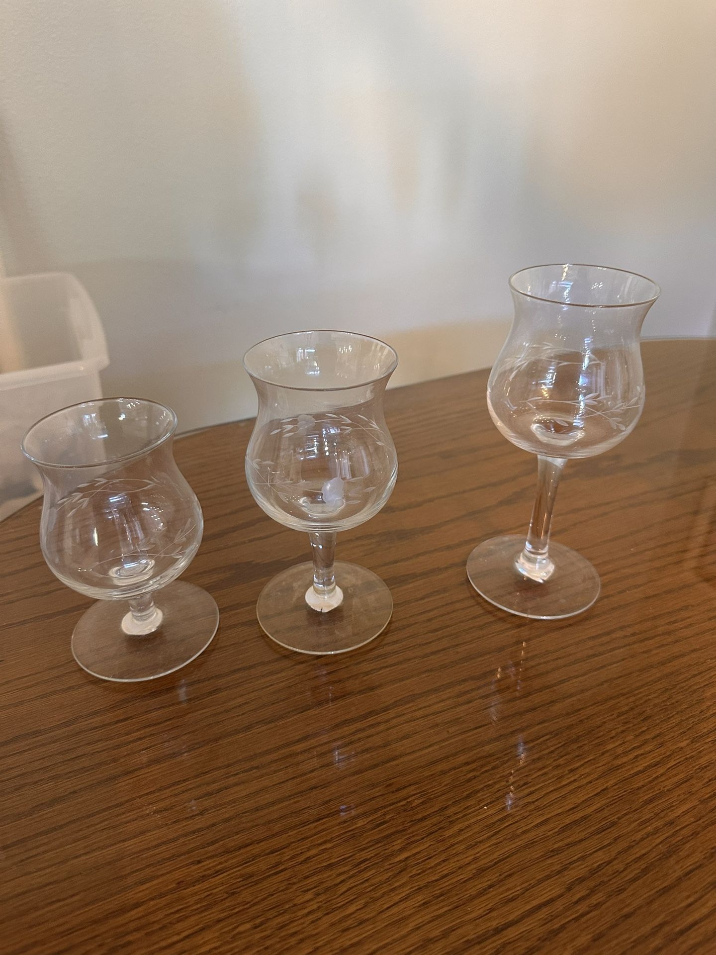 Princess House Heritage 3 Piece Tiered Crystal Candle Holder Set #311