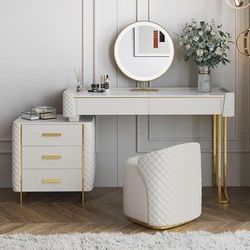 Vanity Desk +  Matching Chair | Free Delivery 🚚💨📦