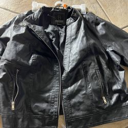 bernardo black leather jacket