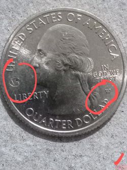 25 Cents Con Marca De Seca  W 