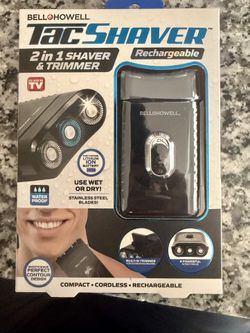 $25 retail for only $10 - Bell + Howell 2 in 1 Shaver & trimmer 