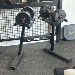 New Adjustable Dumbbells With Stand 