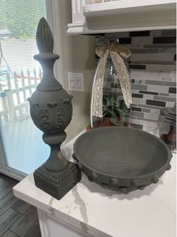 Ceramic Bowl & Pillar