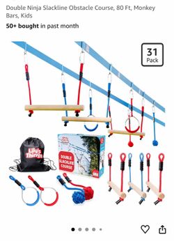 Children’s Ninja slackline ropes course