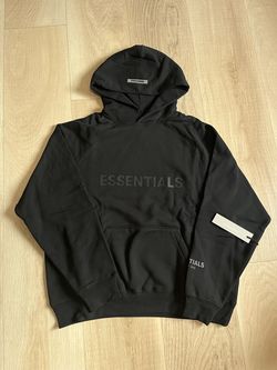 2020 ESSENTIALS BLACK HOODIE