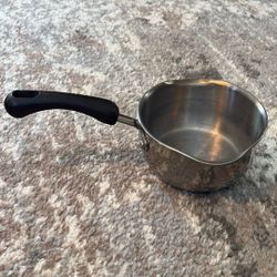 Vintage Paula Deen 1qt Cookwear Copper Bottom Stainless Steel Pan 