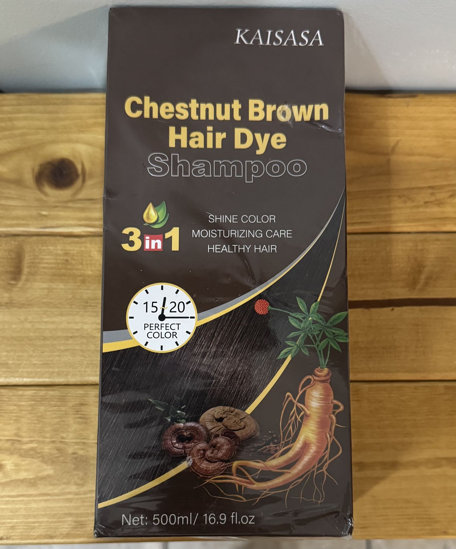 Chestnut Brown Hair Dye Shampoo