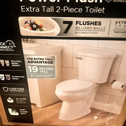 New Never Used Higher Toilet 