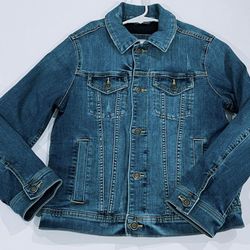 Abercrombie Kids Boys Denim Jacket Color: medium wash, slight distressed look Size:  9/10