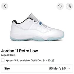 Jordan 11 Low Legend Blue Size 9.5 Men’s 