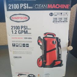 2100 Psi Simpson Pressure Washer