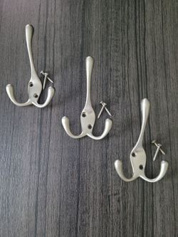 (3) coat hooks - sold as a set