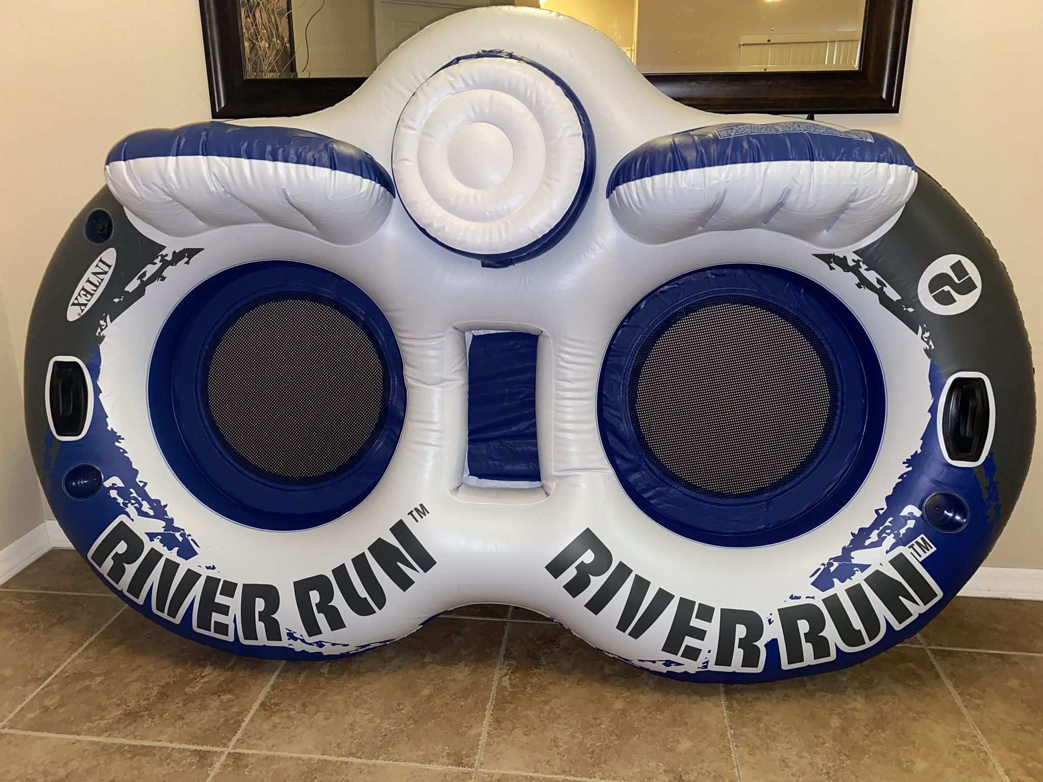 * New in Box * River Tubes / Double Tube with Built-in Cooler and Storage Compartment