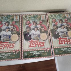 2025 Topps Baseball Holiday Advent Calendar New Sealed!