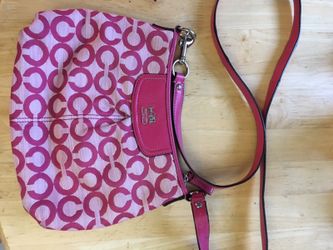 COACH pink on pink cross body purse