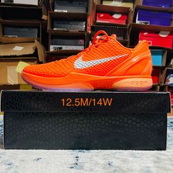Nike Kobe 6 Protro 'Total Orange' size 12.5M/14W IH1871-800 *NOT TRADING*