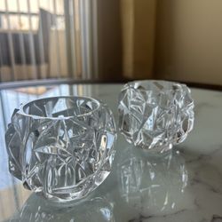 Tiffany & Co. - Crystal Tea Light Candle Holders