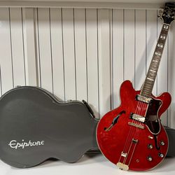 Gorgeous Epiphone Sheraton 50th Anniversary 1962 Cherry (2012) Factory Repaired.