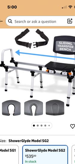 Gliding Shower Bench For Patients