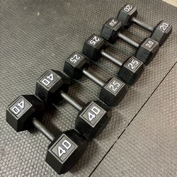Hex Dumbbells - 170 lbs Total