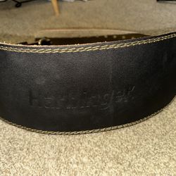 Harbinger Padded Leather Belt Black