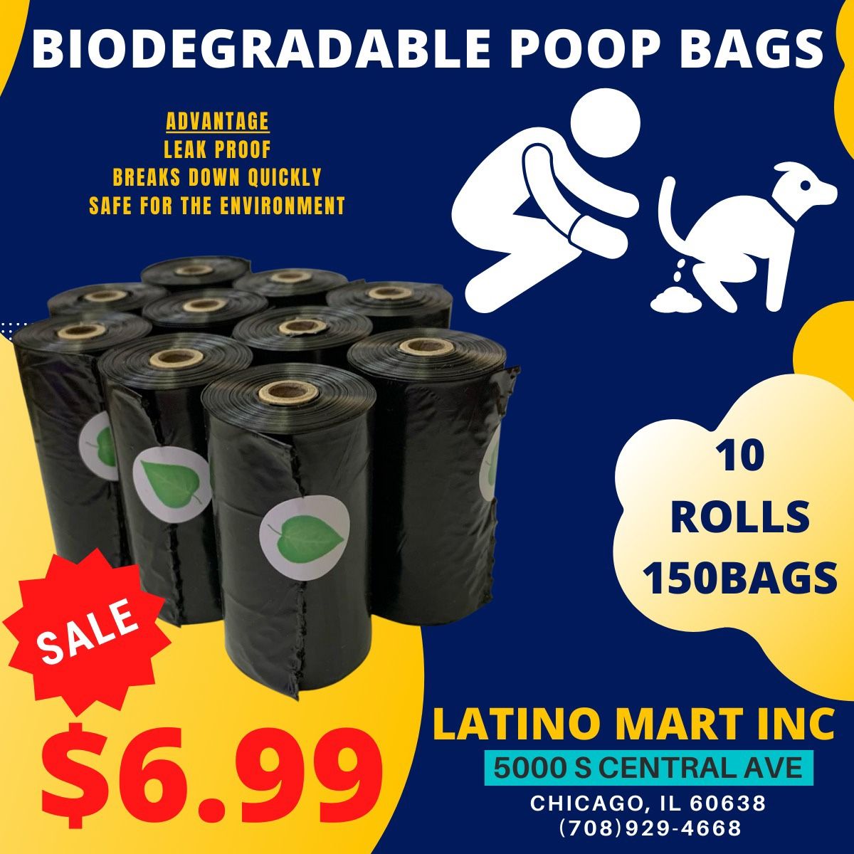 Dog poop bag